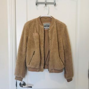 Levi’s teddy bear bomber jacket